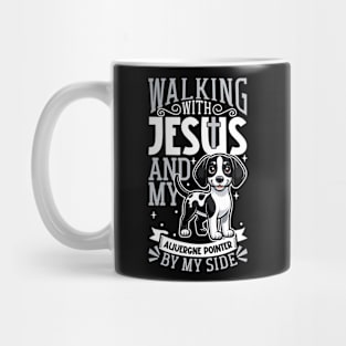 Jesus and dog - Auvergne Pointer Mug